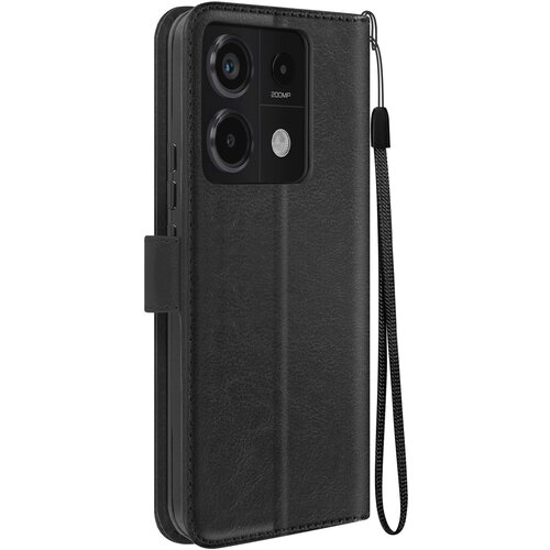 Oem Mayaxess, Torbica s preklopom za Xiaomi Redmi Note 13 Pro 5G Za&scaron;čita z zapestnim trakom Večnamenska zaklopka, Črna, (5000215680) Cene