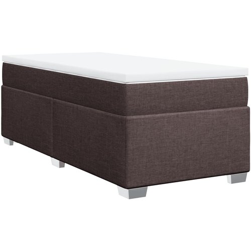 Maison Chic Box spring postelja - Vzmetna postelja z vzmetnico temno rjava 80x200 cm blago SL3833, (21901972) Slike