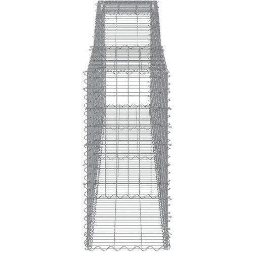  Lučne gabionske ko&amp;scaron;are 10kom 400x50x100/120cm pocinčano željezo Slike