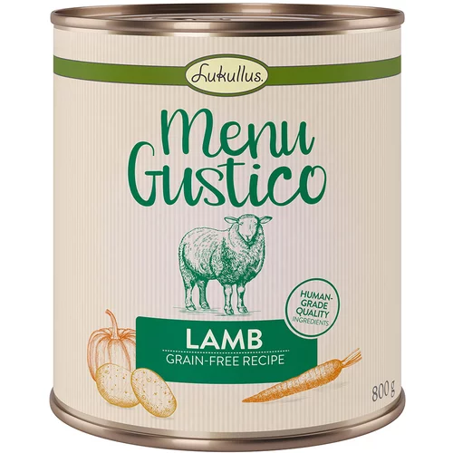 Lukullus Varčno pakiranje "Menu Gustico" 12 x 800 g - Jagnjetina s korenjem, krompirjem in bučo