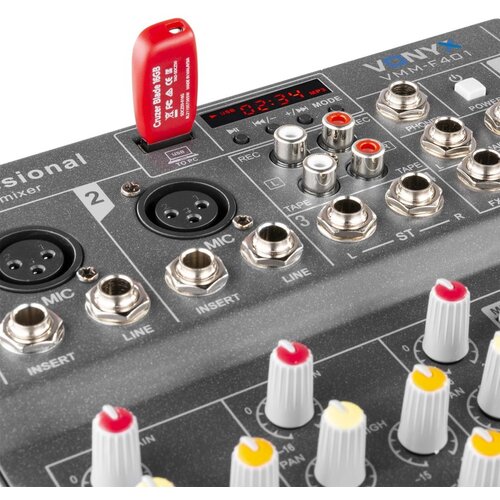 AUDIO KONDRIC VMM-F401, 4 kanalna me&amp;scaron;alna miza z USB / Bluetooth predvajalnikom - - Audio-Kondric Slike
