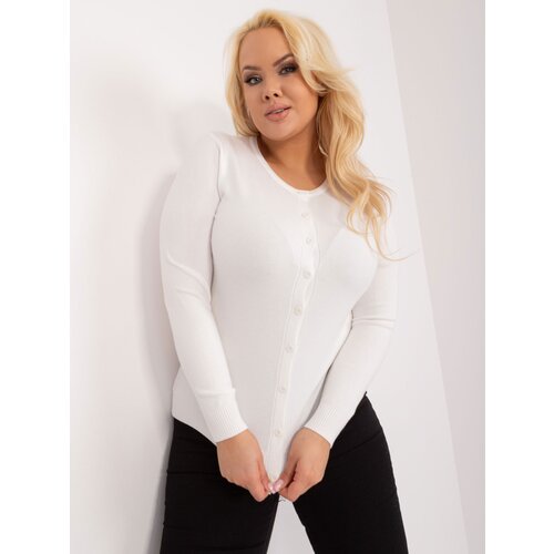 Fashion Hunters Women&amp;#039;s ecru cardigan with viscose Slike