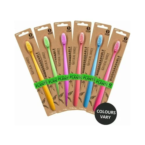 Natural Family CO. toothbrush neon