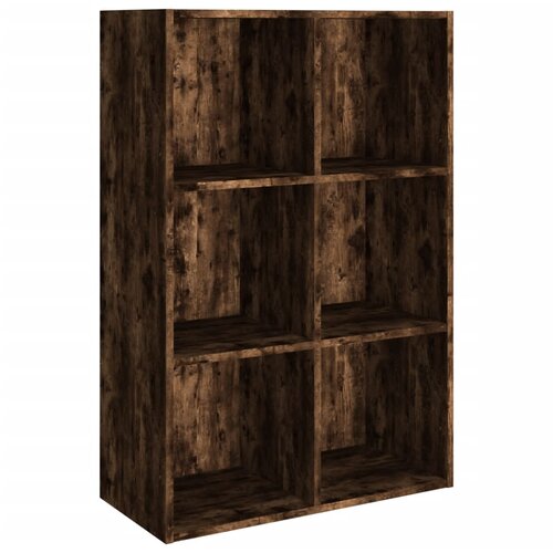 Maison Chic Knjižna omara - Knjižni regal dimljen hrast 66x30x98 cm inženirski les, (21725306) Slike