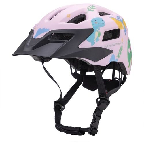 Wozinsky HT-45RS dječja MTB biciklistička kaciga s odvojivim vizirom S roza Slike