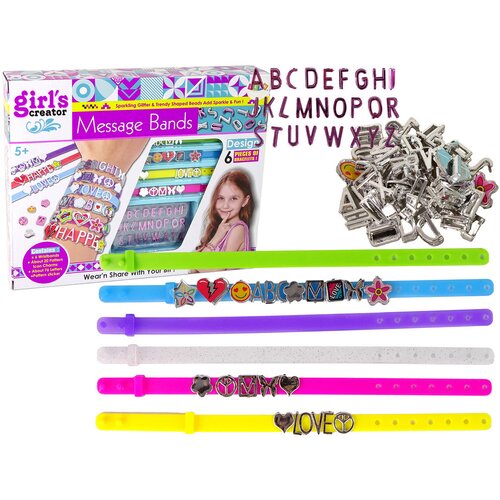 DIY Jewellery Bracelet Pendant Kit Letters Slike