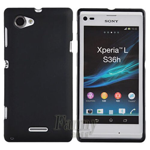  Gumijasti / gel etui Matte za Sony Xperia L - črni Cene