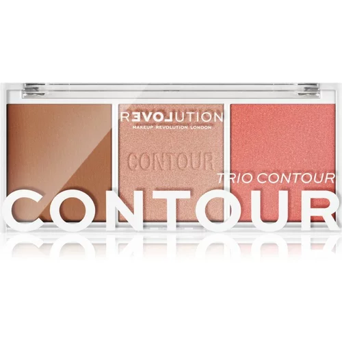 Revolution Relove colour Play Contour Trio paleta za konturiranje lica 6 g nijansa Sugar