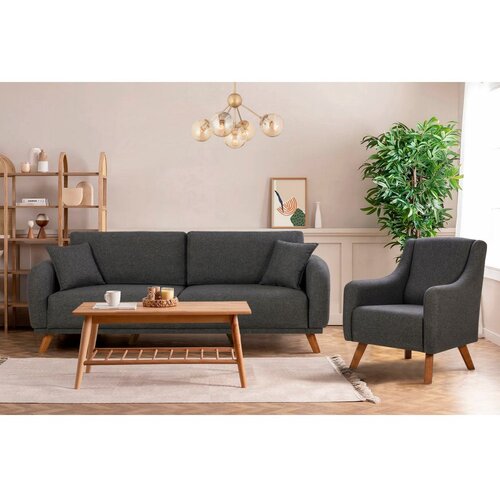 Atelier Del Sofa sofa i fotelja Hera Set Anthracite Slike