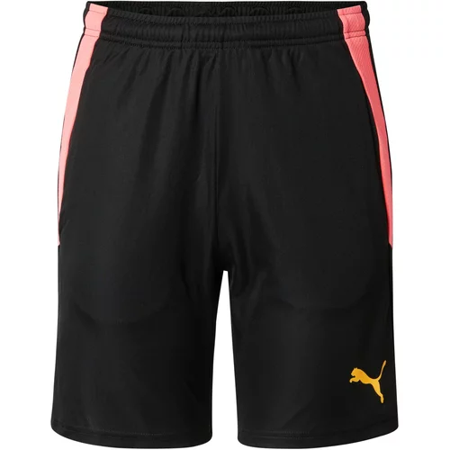 Puma Sportske hlače 'teamLIGA' narančasto žuta / svijetloroza / crna
