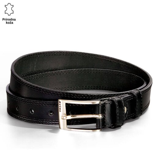 PRINC LEATHER Muški kaiš, Kožni, Crni Cene