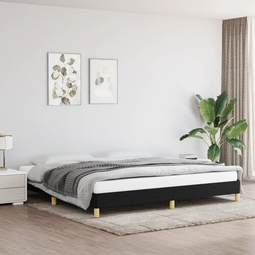  Okvir za krevet bez madraca crni 200x200 cm od tkanine Cijene