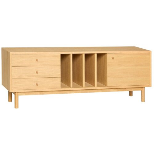 H&amp;uuml;bsch Komoda v hrastovem dekorju v naravni barvi 140x50x37 cm Nobby &amp;ndash; Slike