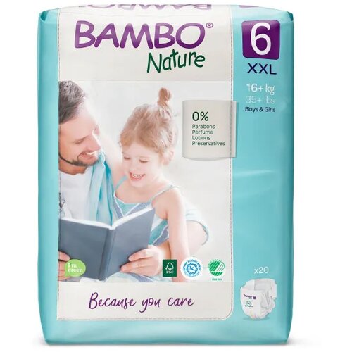 Bambo pelene Nature Eco Friendly 6, 16+, 20 kom Cijene