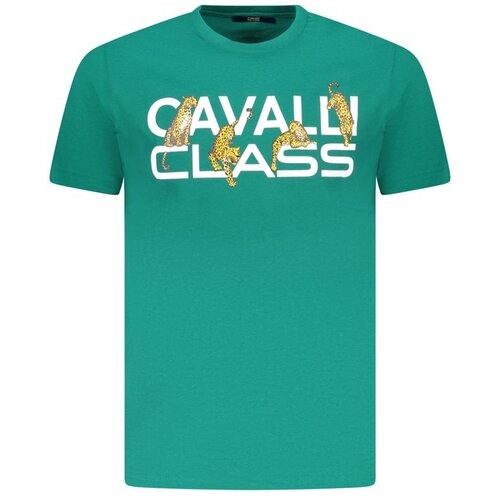 Cavalli Class Mu&amp;scaron;ka Majica Kratkih Rukava Zelena Slike