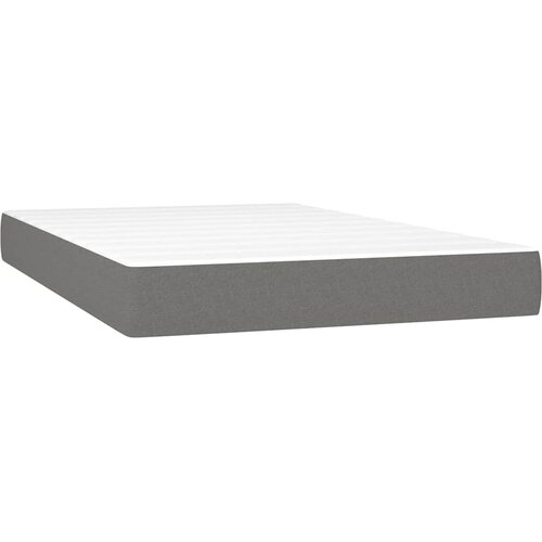  box spring s madracem LED tamnosivi 120 x 200 cm tkanina Slike