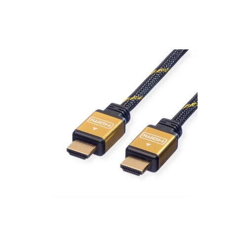 Roline HDMI priključni kabel HDMI-A vtič 1.50 m črna\, zlata 11.04.5500 #####4K UHD\, dvojno oklopljen\, pozlačeni konektorji HDMI kabel, (20419286) Cene