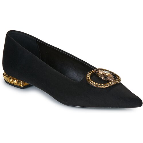 Ex&amp;eacute; Shoes Balerinke EMERY-202-FABRIC-BLACK Črna Slike