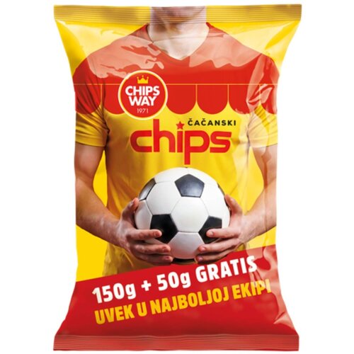 Chips Way Čips čačanski classic 150+50g Cene
