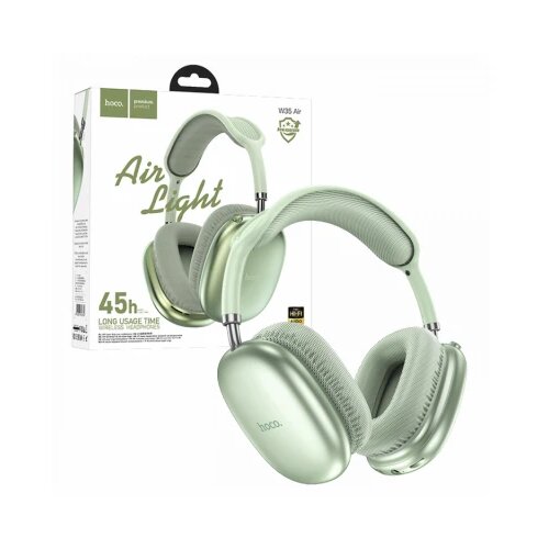 hoco. bežične stereo slušalice, bluetooth, do 45h rada, mikrofon - W35 air triumph green Slike