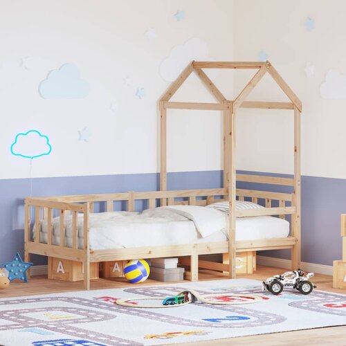  Dnevni krevet s krovom bez madraca 80 x 200 cm masivno drvo Cijene