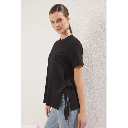 TRENDYOLMILLA Ženska majica TWOSS25TS00074, Crna Slike