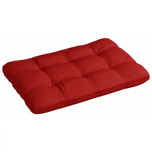 vidaXL Blazina za kavč iz palet rdeča 120x80x10
