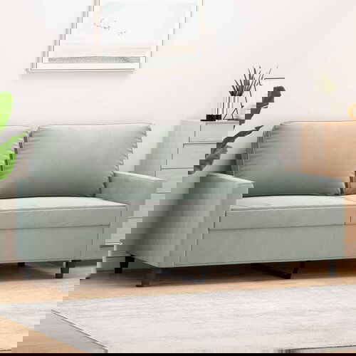 VidaXL Dvosjed Svjetlosiva 140 cm bar&amp;scaron;unasti Slike