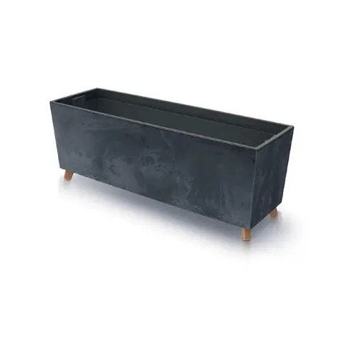 Prosperplast Urbi Case Beton Effect DUC800NE žardinjera z vložkom in nogicami 77 cm &amp;ndash; antracit Slike