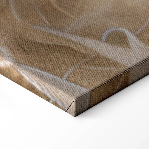  Slika - Floral Ornaments Carved in Delicate Sepia and Brown Shades 90x60 Cene