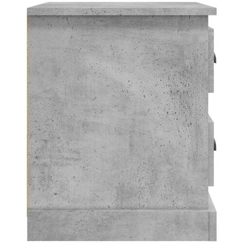  Nočna omarica 2 kosa betonsko siva 39x39x47,5 cm inženirski les Cene