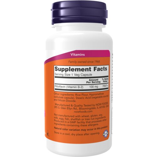 Now Foods NOV FOODS Vitamin b-2 100 mg / 100 kapsula Cene