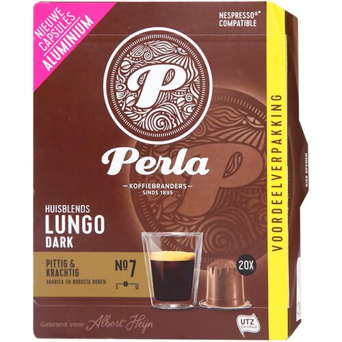 Perla Kafa Nesp.Alu Lungo Dark UTZ20caps Cene