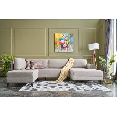 Atelier Del Sofa Kutna garnitura na razvlačenje BELEN, krem Slike