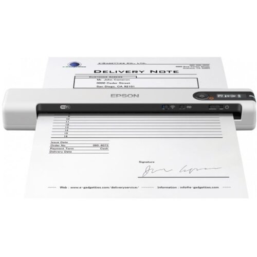 Epson Scanner WorkForce DS-80W, Portable, CIS, A4, 4 s/page, WiFi, USB, Baterija ( B11B253402 ) Cene
