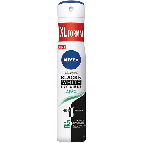 Nivea black & white fresh ženski dezodorans u spreju Slike