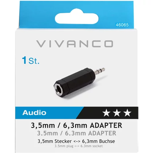 Vivanco Adapter Klinke, Stereo 46065