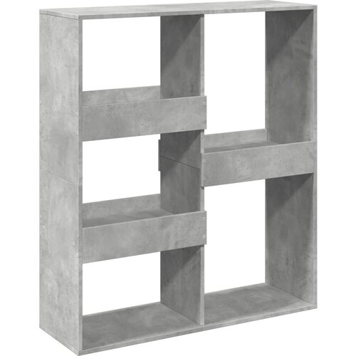 Maison Chic Knjižna omara - Knjižni regal betonsko siva 100x33x115 cm, (21723307) Slike