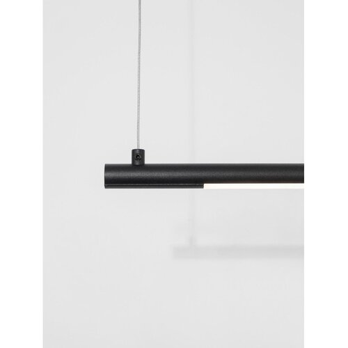 Nova Luce Mat črna aluminijasta LED viseča svetilka Elettra &amp;ndash; Slike