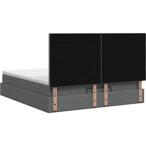  od pjene s madracem i LED-om Tamnosiva 140 x 200 cm Slike