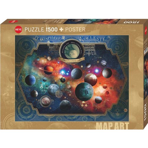Heye puzzle 1500 delova André Sanchez Space World 30001 Cene