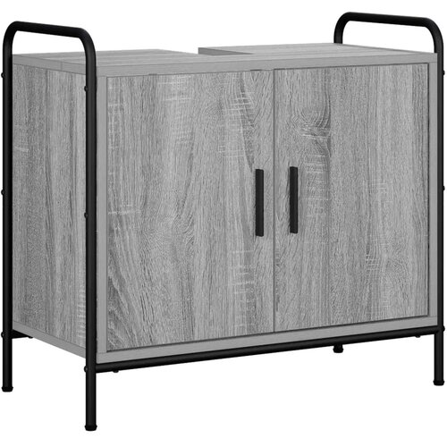  Set ormarića za kupaonicu 3 kom. Siva Sonoma 40 x 36 x 99 5 cm - Siva Sonoma Kupaonski ormarić (2 vrata) + viseći ormarić + kupa Slike