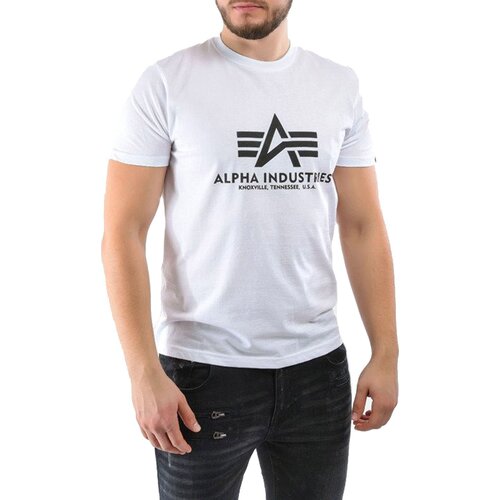 Alpha Industries muška majica basic t-shirt bela 100501-09 Slike