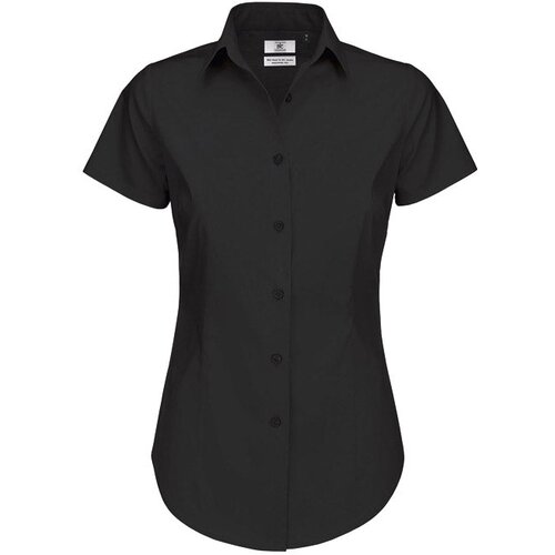  ŽENSKA SRAJCA KRATKI ROKAVI B&amp;amp;C BLACK TIE 135G ČRNA 2XL-EOL!! Slike