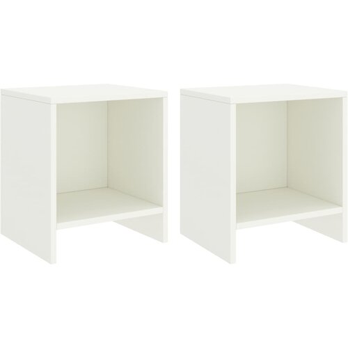 vidaXL Noćni ormarići 2 kom bijeli 35 x 30 x 40 cm od masivne borovine Cijene