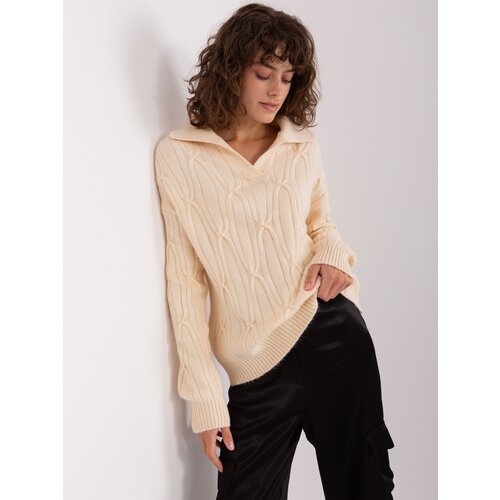 Wool Fashion Italia Sweater-AT-SW-2349-2.27-light beige Slike