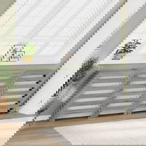 VidaXL Pokrov za radijator hrasta sonome 205x21,5x83,5 cm Slike