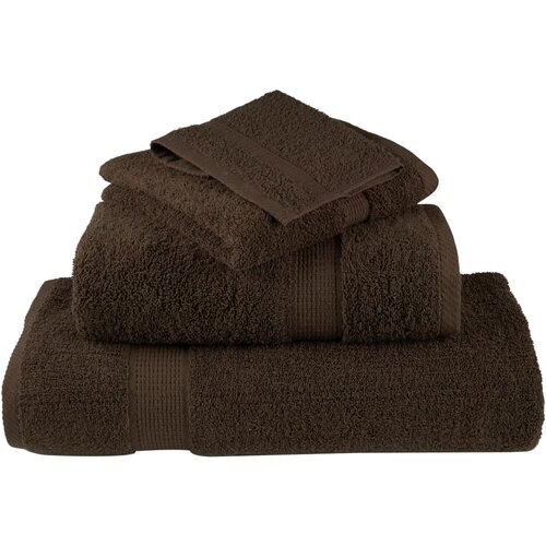  6-dijelni vrhunski set ručnika SOLUND smeđi 600 gsm Slike