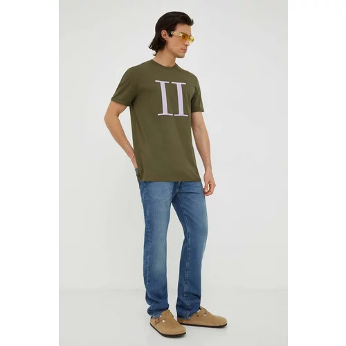 Les Deux Bombažna kratka majica zelena barva