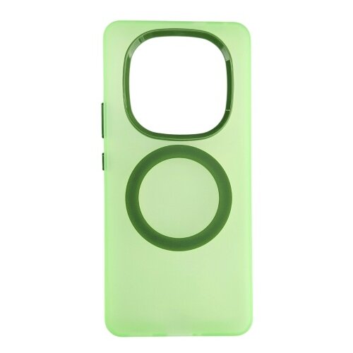  silikonska futrola magsafe fluro color xiaomi redmi note 14 pro+ 5G zelena Cene